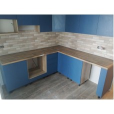 Кухня (синий/дуб Сонома) на заказ №349 в Кишиневе