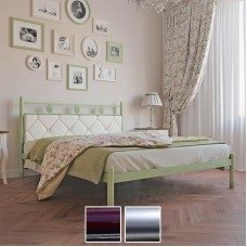 Кровать металлическая Белла, бордо/металлик/палитра Bella Letto (Металл-Дизайн) в Кишиневе