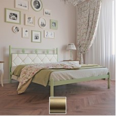 Кровать металлическая Белла, золото/палитра Структура (Металл-Дизайн) в Кишиневе