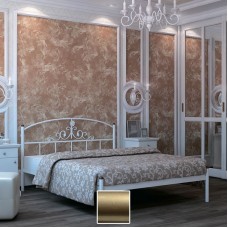 Кровать металлическая Кассандра, золото/палитра Структура (Металл-Дизайн) в Кишиневе