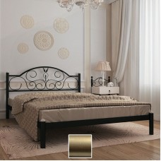 Кровать металлическая Анжелика, золото/палитра Структура (Металл-Дизайн) в Кишиневе