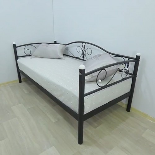 Canapea extensibilă din metal Angelica mini, alb/negru cupru/maro/negru auriu (Metal Design) in Chisinau
