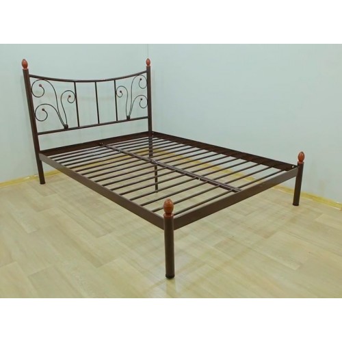 Кровать металлическая Калипсо-2, бордо/металлик/палитра Bella Letto (Металл-Дизайн) в Кишиневе