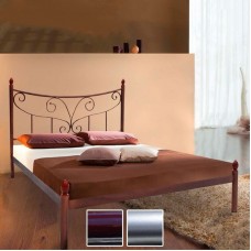 Кровать металлическая Луиза, бордо/металлик/палитра Bella Letto (Металл-Дизайн) в Кишиневе