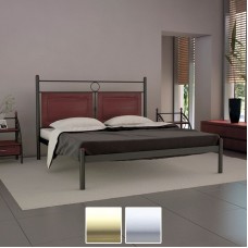 Кровать металлическая Николь, бежевый/белый бархат (Металл-Дизайн) в Кишиневе