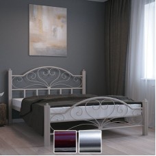 Кровать металлическая Джоконда, бордо/металлик/палитра Bella Letto (Металл-Дизайн) в Кишиневе