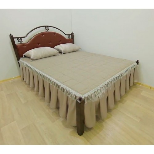 Кровать металлическая Эсмеральда, бордо/металлик/палитра Bella Letto (Металл-Дизайн) в Кишиневе