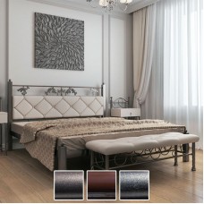 Кровать металлическая Стелла, черная медь/коричневый/черное золото (Металл-Дизайн) в Кишиневе