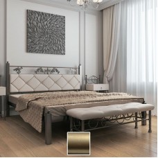 Кровать металлическая Стелла, золото/палитра Структура (Металл-Дизайн) в Кишиневе