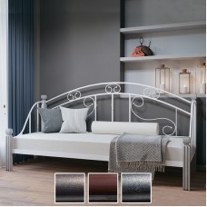 Кровать-диван металлическая Орфей, черная медь/коричневый/черное золото (Металл-Дизайн) в Кишиневе