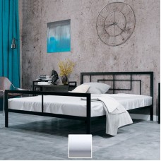 Кровать Квадро LOFT, белый бархат (Металл-Дизайн) в Кишиневе