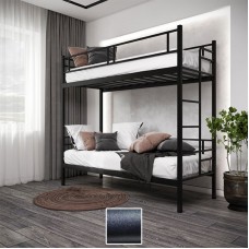 Двухъярусная кровать Квадро LOFT, черный бархат (Металл-Дизайн) в Кишиневе